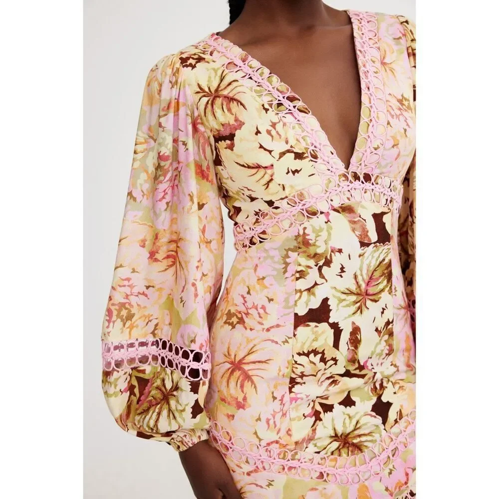 Significant Other Nicole Mini Dress in Jungle Mix Wedding Guest Sz 4 NWT$392 - Picture 4 of 9